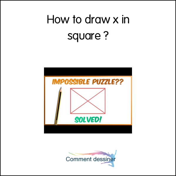 How to draw x in square How to draw